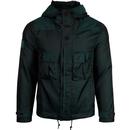 PRETTY GREEN Retro Iridescent Hooded Jacket (Teal)