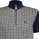 Pretty Green Retro Mod Houndstooth Cycling Top 