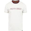 PRETTY GREEN Mens Retro Chest logo Ringer T-Shirt