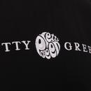 PRETTY GREEN Retro Embroidered Logo Tipped Tee (B)