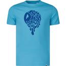 PRETTY GREEN Retro 90s Melted Logo Tee (Blue)