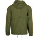 PRETTY GREEN Retro Overhead Hooded Jacket (Khaki)