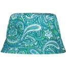 pretty green mens itchycoo paisley print reversible bucket hat blue