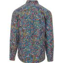 PRETTY GREEN 60s Mod Psychedelic Paisley BD Shirt