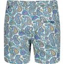 Campbell Paisley PRETTY GREEN Retro Swim Shorts