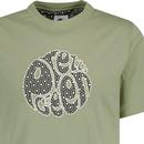 Pretty Green Shining Geo Logo Crew T-shirt Green