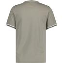 PRETTY GREEN Retro Mod Jacquard Texture T-Shirt K