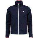 pretty green mens tilby tipped zip track top navy