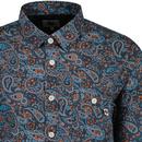 Wonderwall Pretty Green Retro 60s LS Paisley Shirt