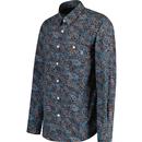 Wonderwall Pretty Green Retro 60s LS Paisley Shirt