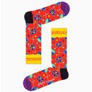 + HAPPY SOCKS X QUEEN 6 Pack Retro Socks Gift Box