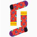 + HAPPY SOCKS X QUEEN 4 Pack Retro Socks Gift Box