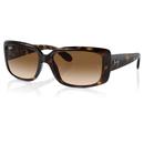 Ray-Ban 0RB4389 710/51 Square Frame Cats Eye Sunglasses in Havana