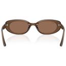 Ray-Ban Womens Retro 60s Bug-Eye Sunglasses Brown