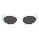 Ray-Ban Womens Retro 60s Bug-Eye Sunglasses White