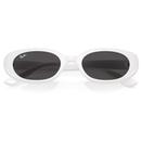 Ray-Ban Womens Retro 60s Bug-Eye Sunglasses White