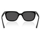 Ray-Ban Square Low-Bridge Sunglasses - Black