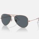 Ray-Ban Aviator Large Sunglasses 0RB3025 9202R5 in Metal Rose Gold