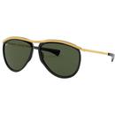 Ray-Ban RB2219 901/31 Olympian Aviator Sunglasses in Black/Gold