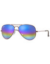 Rainbow Aviator RAY-BAN Retro 70s Sunglasses Blue