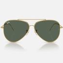 Ray-Ban Aviator Reverse Sunglasses Gold/Dark Green