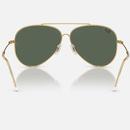 Ray-Ban Aviator Reverse Sunglasses Gold/Dark Green