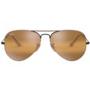 Aviator RAY-BAN Retro 70s Brown Mirror Sunglasses