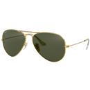 RAY-BAN Retro 60s Mod Aviator Sunglasses in Gold