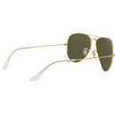 RAY-BAN Retro 60s Mod Aviator Sunglasses in Gold
