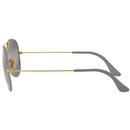 Aviator RAY-BAN Retro Mod Sunglasses in Gold/Grey