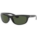 Ray-Ban Balorama G-15 RB4089 1960s Mod Wrap Round Sunglasses in Black