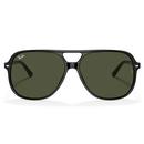 Bill RAY-BAN Retro 80s Aviator Sunglasses in Black