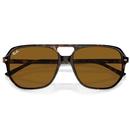 Ray-Ban Bill One Retro Aviator Sunglasses (Havana)