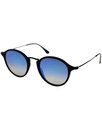 RAY-BAN Mod Blue Gradient Mirror Round Sunglasses