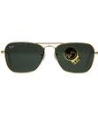 RAY-BAN SUNGLASSES RETRO MOD CARAVAN WELLER GOLD