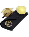 Hexagonal Round RAY-BAN Mod Gold Flash Sunglasses