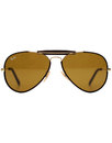 Outdoorsman Craft RAY-BAN Leather Sunglasses Brown