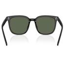 Ray-Ban Large Lens Low Bridge Sunglasses in Black