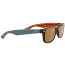 New Wayfarer RAY-BAN Retro Sunglasses -Brown/Green