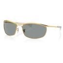 Ray-Ban Olympian Deluxe Sunglasses in Arista Gold with Blue Lens RB3119M 001/56