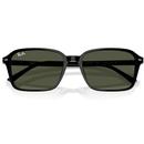 Raimond Ray-Ban Retro 60s Square Sunglasses Black