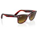 Wayfarer Ray-Ban Retro Sunglasses Striped Red