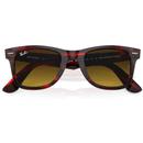 Wayfarer Ray-Ban Retro Sunglasses Striped Red