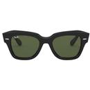 RAY-BAN RB2186 Cats Eye Wayfarer Sunglasses BLACK