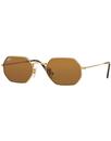 RAY-BAN Retro 60s Octagon Shaped Sunglasses -Brown