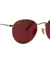 RAY-BAN Retro 60s Mod Red Mirror Round Sunglasses