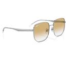 Ray-Ban RB3713D Polished Silver Retro Sunglasses 