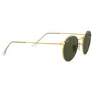 Ray-Ban Round Retro Mod 60s Sunglasses Gold/Green