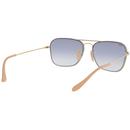 RAY-BAN Retro 70s Mod Small Caravan Sunglasses Bl