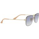 RAY-BAN Retro 70s Mod Small Caravan Sunglasses Bl